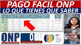 NUEVO PAGO FACIL ONP CONOCE COMO PAGAR APORTES FACULTATIVOS EN EL SISTEMA NACIONAL DE PENSIONES [upl. by Oirazan]