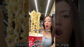 creamy shin ramen hack at the korean convenience store shorts [upl. by Pazia]