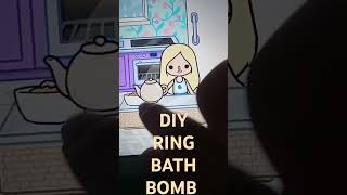 DIY RING Bath Bomb tocaboca ringbathbomb shorts [upl. by Etteve]