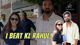 KL Rahul plays Gully Cricket in Lucknow with Sahiba Bali  starsports [upl. by Anail719]