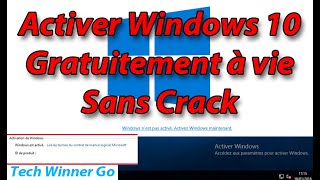 Activer Windows 10 gratuitement a vie sans crack [upl. by Thurmann]