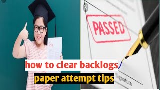 how to clear backlogs in engineering  backlog kaise clear kare [upl. by Golliner]