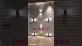 Renovation of the roof with amazing lights for a 150sq yds home lightingeurope luminaire [upl. by Gomar]