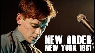 New Order  Live in Concert  New York 1981  Min4616  Remastered  18111981 New York [upl. by Encratis]