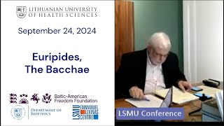 Lecture 3 Euripides The Bacchae [upl. by Shermie854]