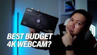 Best Budget 4k Webcam  Unboxing Rapoo C500 [upl. by Sitoiganap600]