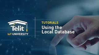 IoT University How to Use the Telit deviceWISE Local Database [upl. by Fronia744]