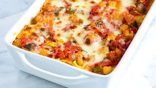 Easy Vegetable Lasagna Recipe  How to Make Fresh Vegetable Lasagna [upl. by Anej]