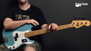 Fender Player II Precision Bass MN AQB  TV Guitar Center [upl. by Ettelorahc]