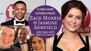 EastEnders Zack Morris amp Jasmine Armfield interview with Rory OConnor  jasarmfield ZackMorris [upl. by Leschen]