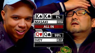 Amateur Shocks Phil Ivey Sickest Runout at World Series of Poker [upl. by Milson]