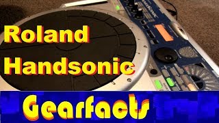 Roland HPD15 Handsonic electronic drum demo and review [upl. by Leahcimdivad]