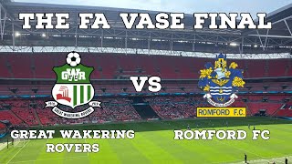 Matchday Vlog Romford FC VS Great Wakering Rovers  The FA Vase Final  AFC Finners  Vlog [upl. by Asikal]