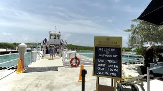 Half Moon Cay Tender and Return on Holland America Cruise 4K [upl. by Lisab]