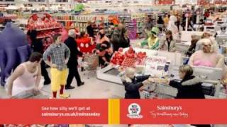 Sainsburys Comic Relief advert 2011 featuring Jamie Oliver [upl. by Eirffej]