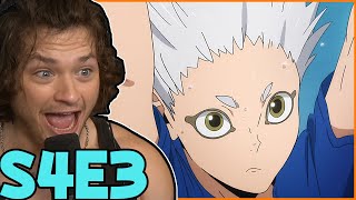 HES INSANE  Haikyuu Season 4 Episode 3 Reaction [upl. by Hepsibah42]