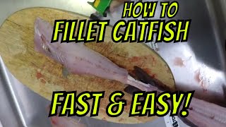 How to Fillet Catfish FAST and EASY [upl. by Sergei]