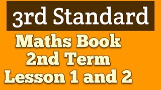 Maths Book 3rd standard 2nd Term  Lesson 1 and 2 [upl. by Friedland195]