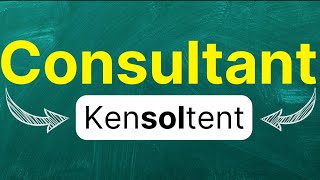 Cómo pronunciar Consultant Consultor Asesor Especialista en inglés Americano con ejemplos [upl. by Suinotna]