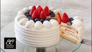 Japanese Strawberry Shortcake Recipe [upl. by Woehick849]