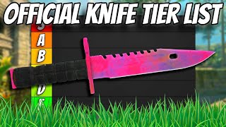 CS2 Knife Tier List Ranking the Top 20 BEST Knives Do You Agree [upl. by Nrojb829]