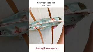 How to sew EVERYDAY TOTE BAG with Zippered Opening and Pocket [upl. by Helms520]