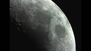 Raw Telescope Video of Waxing Crescent Moon 3  February 6th 2022 [upl. by Glenine]