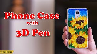 Phone Case with 3D pen  Simple tutorial [upl. by Adlen]