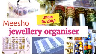 Meesho jewellery organiserUnboxingUnder Rs200Jewellery boxStorage organizer [upl. by Maddox]