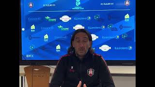 Arkema PL  Conférence de presse  J8  FCF91 vs HAC Frédéric Biancalani [upl. by Aklam]