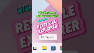 Reset File Explorer in Windows 11  File Explorer Restore Defaults  Restore Default File Explorer [upl. by Heather]