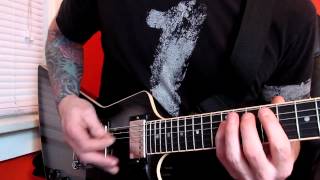 Unearth The Chosen solo cover standard tuning with TABS in description [upl. by Daveen]