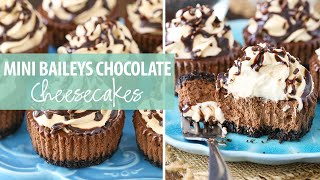 Mini Baileys Chocolate Cheesecakes [upl. by Suzi]