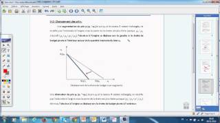 Cours de microéconomie Déplacement de la contrainte budgétaire [upl. by Mcclenaghan]