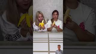 Choose big or small banana challenge 😂 Who has fake fruit 🙄 shorts Best video by Hmelkofm [upl. by Zita317]