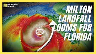 Dangerous Florida Landfall Looms As Milton Remains A Catastrophic Hurricane  forecast [upl. by Neelrad695]