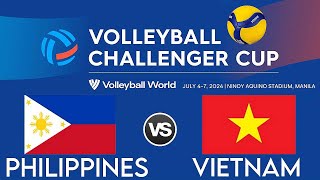 WOMENS VOLLEYBALL CHALLENGER CUP 2024 LIVE │ PHILIPPINES vs VIETNAM [upl. by Sillert]