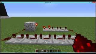 Minecraft Tutorial  Un semplice temporizzatore redstone con repeater [upl. by Enoved]