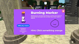 How to get burning marker in Roblox find the markers [upl. by Telracs]