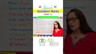 Using Speech Marks  Punctuating Direct Speech  EasyTeaching english writing punctuation speech [upl. by Pen]