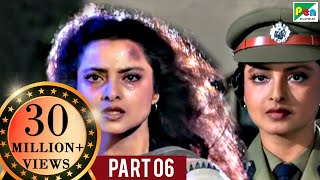 Phool Bane Angaray 1991   Rekha Rajinikanth  Hindi Movie Part 6 of 9 [upl. by Anua]