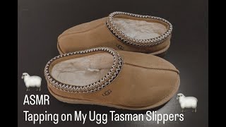 ASMR Tapping on My Ugg Tasman Slippers Lofi Tapping Tracing No Talking [upl. by Lihkin655]