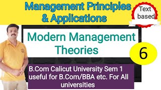 Modern Management TheoriesMalayalam [upl. by Anirda17]