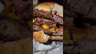 Wendys wendys Wendys baconator burger bacon fastfood food foodie irl cheese northbay [upl. by Rosati]