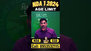 NDA Age Limit 2024  NDA 1 2024 Eligibility  NDA 2024 Age Limit UPSC NDA nda upsc nda2024 tda [upl. by Euk]