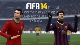 How to Unlock FIFA 14 All Celebraions EASFC Celebrations OfflineUnlock ALL Celebrations FIFA 14 [upl. by Amerd]