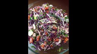 Ensalada de repollo morado [upl. by Naillik]