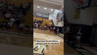 Raymond Carson Delta College with the Windmill basketball ballisllife basketballdrills dunks [upl. by Eeslehc]