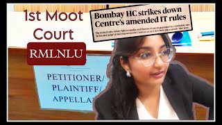 My 1st Moot Court Competition at RMLNLU  NAVITAS [upl. by Newg286]