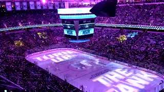 Throwback 2018 NHL Playoffs San Jose Sharks PreGame Light Show [upl. by Nadnerb]